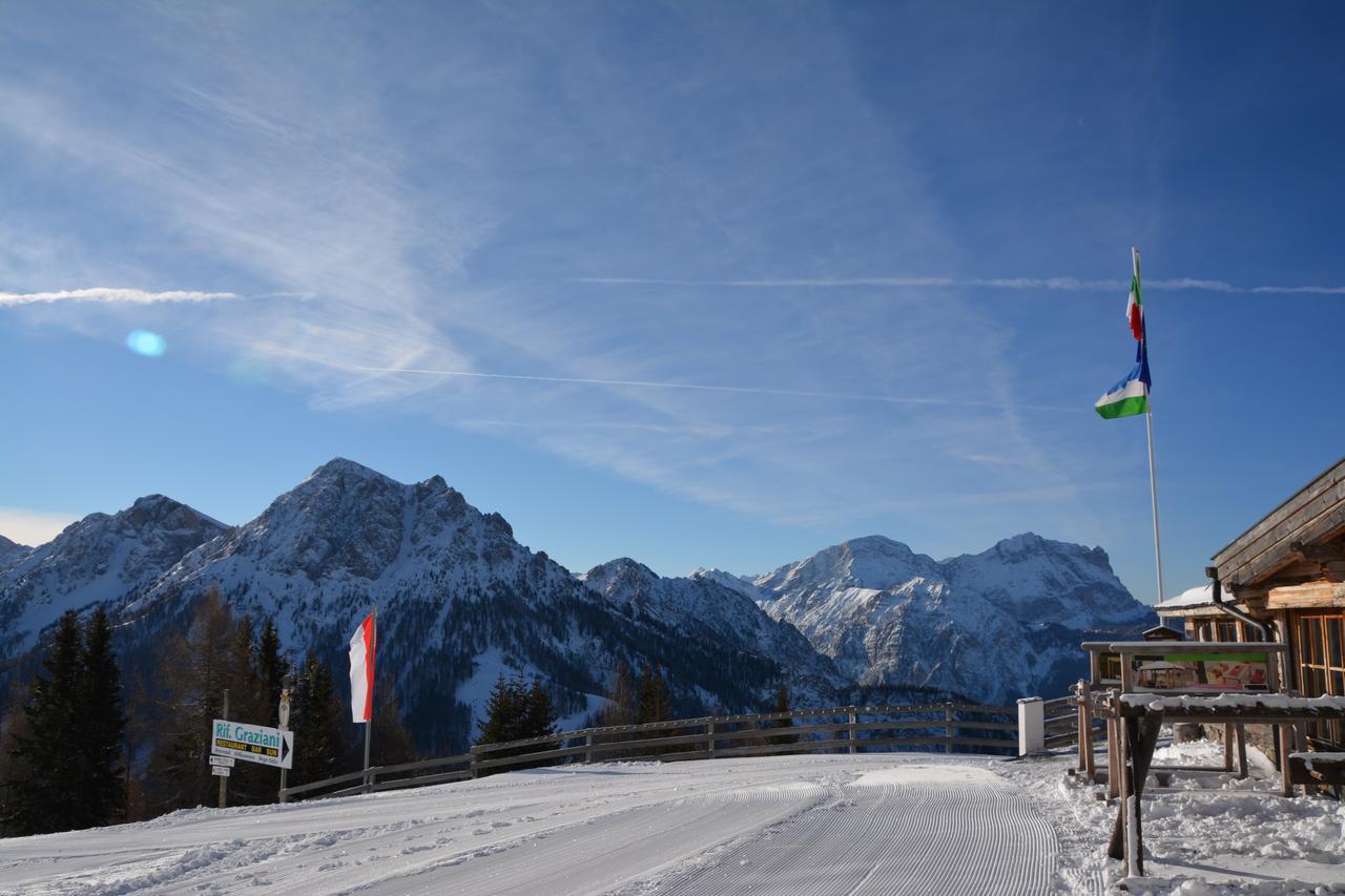 Rifugio Graziani Huette Otel San Vigilio Di Marebbe Dış mekan fotoğraf